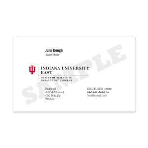 IUE Business Card - 1 Sided
