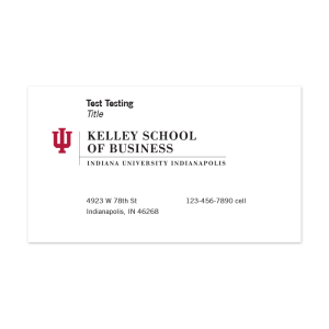 IUI Business Card - 1 Sided